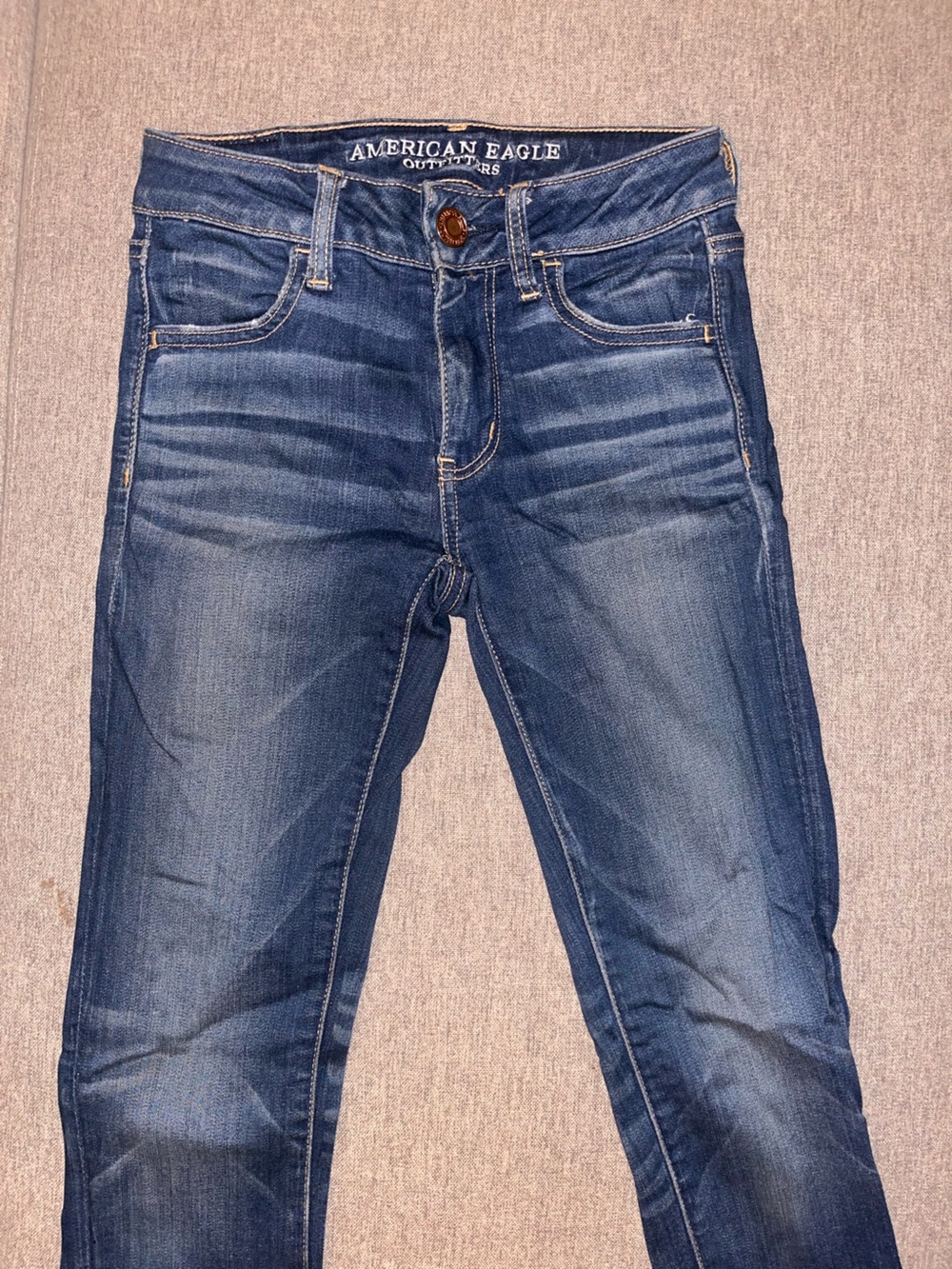 American Eagle Outfitters Dark Blue Stretch Jeggings